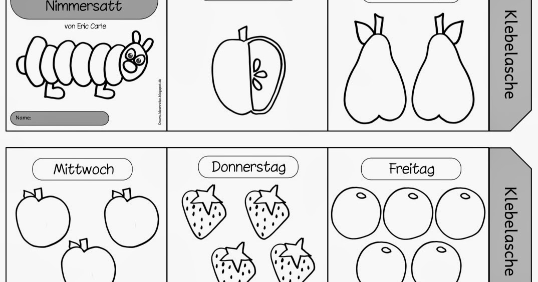 Ideenreise: Leporello zur "Kleinen Raupe Nimmersatt"