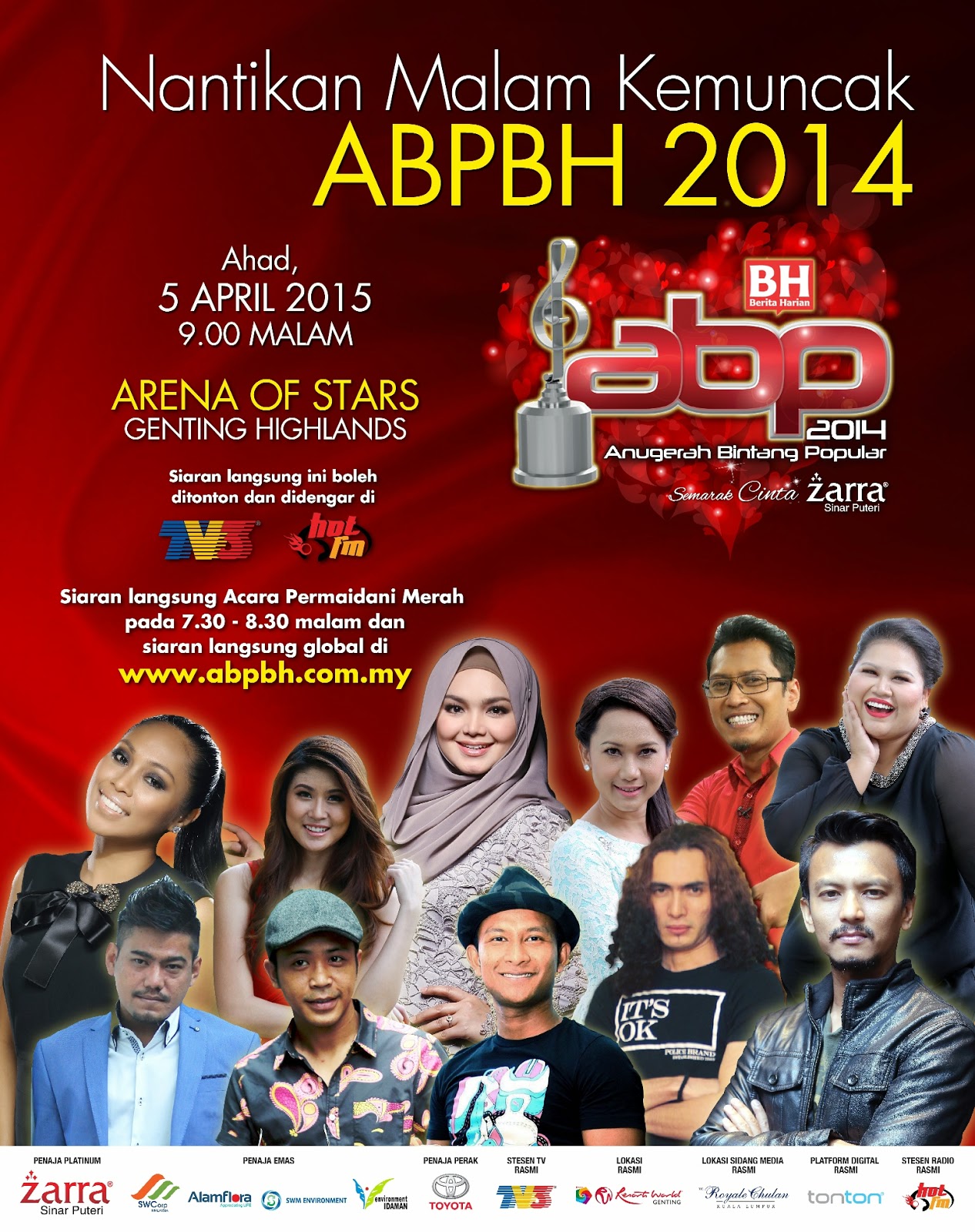 Anugerah Bintang Popular Berita Harian 2014 Blog Hiburan Semasa
