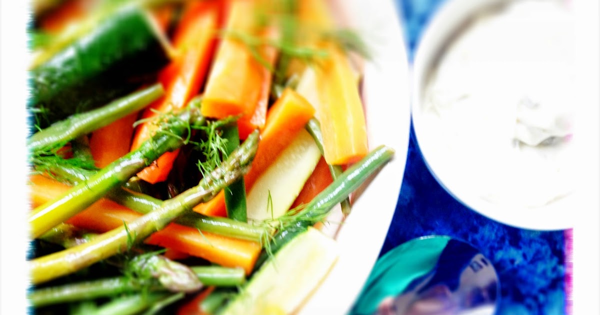 Toast Poached Vegetables with Caper Dijon Mayo