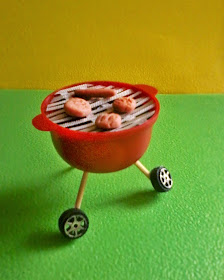 Grill BBQ Dollhouse Miniatura