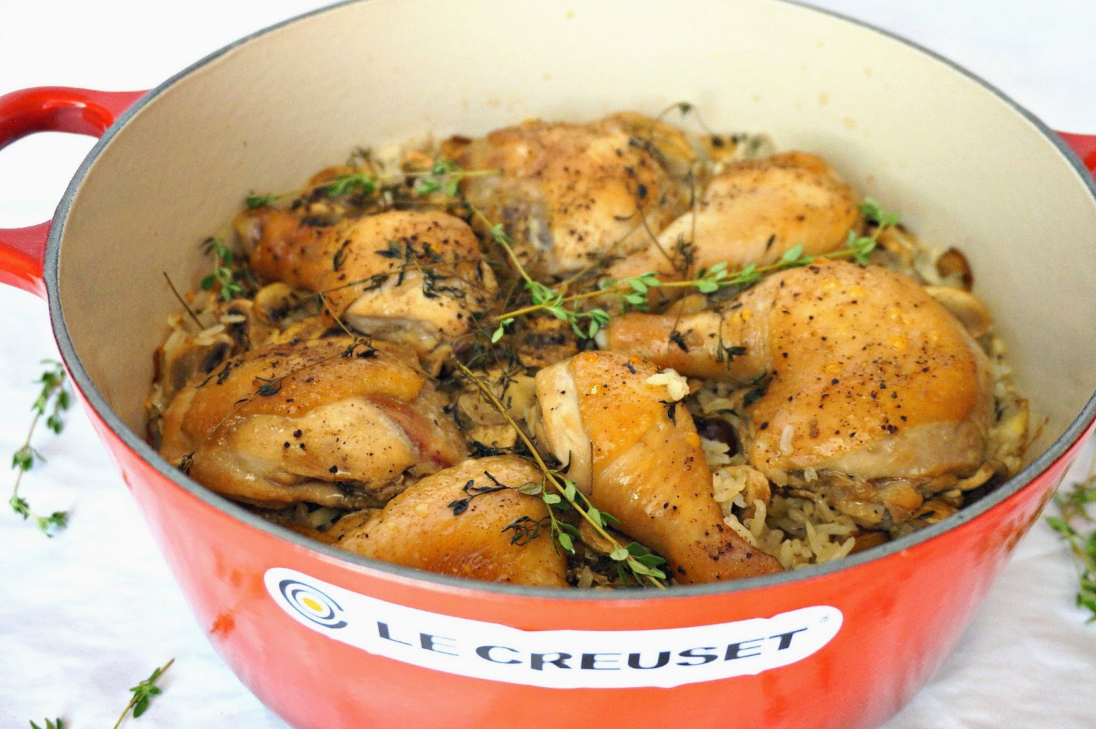Cast Iron Pot Chicken and Mushroom Rice Sherbakes