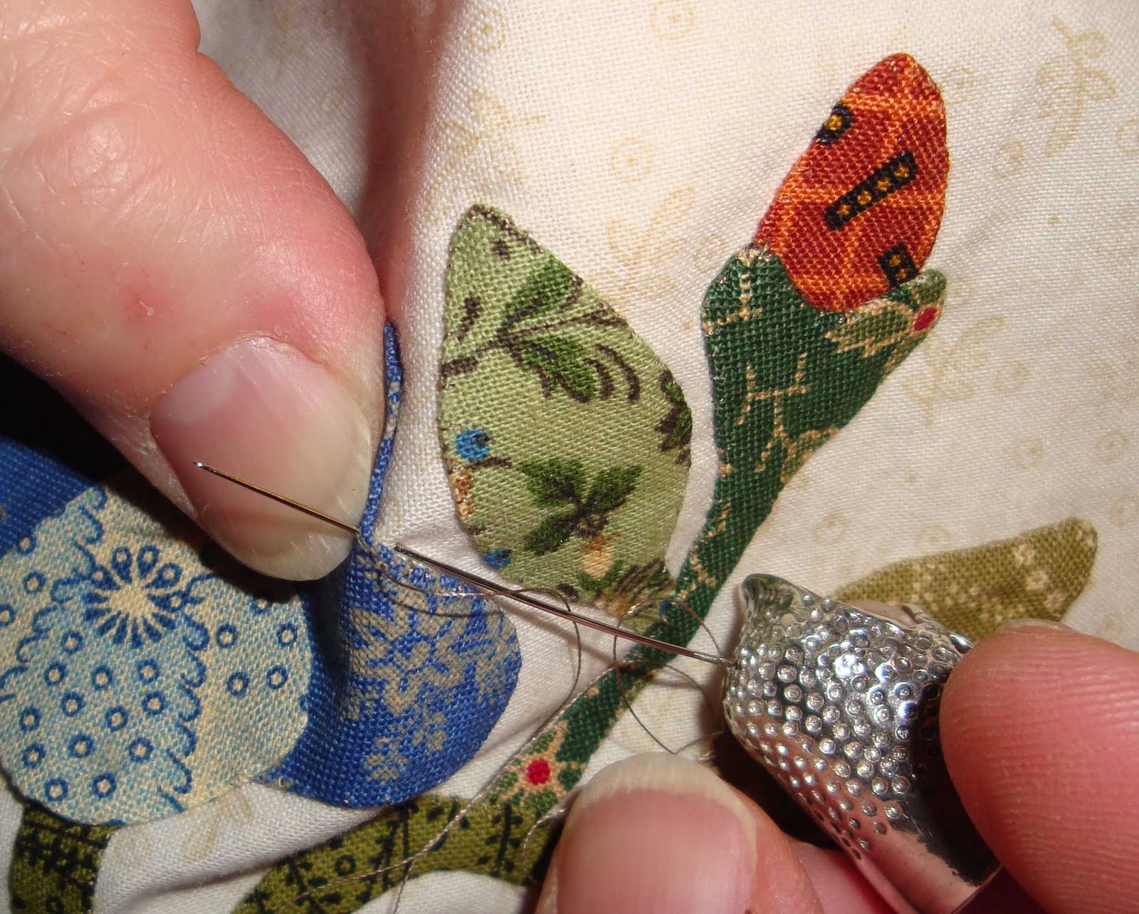 FABRIC THERAPY Glue stick applique, the tutorial PART THREE...