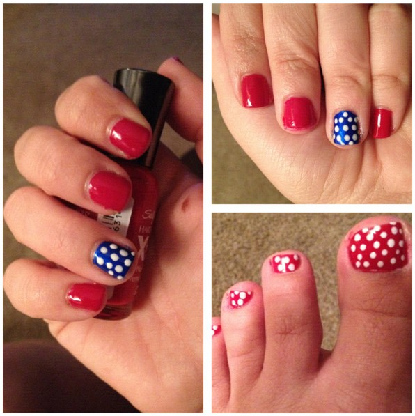 I had to come show off my 4th of July nails for The Nail Files this week!