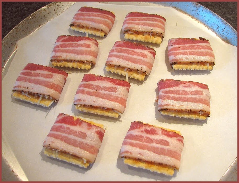 Fat Johnny's Front Porch Bacon Wrapped Saltines