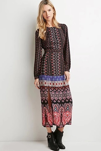 Forever21 Tile Maxi Dress
