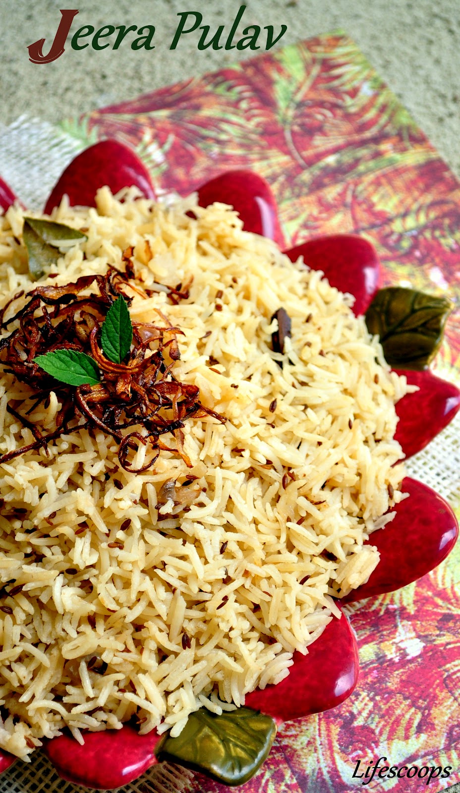 Life Scoops Jeera Pulav (Rice) / Cumin flavored Basmati Rice