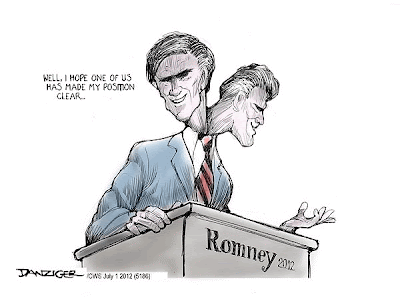 Two-Faced Mitt:  I hope one of us has made my position clear.