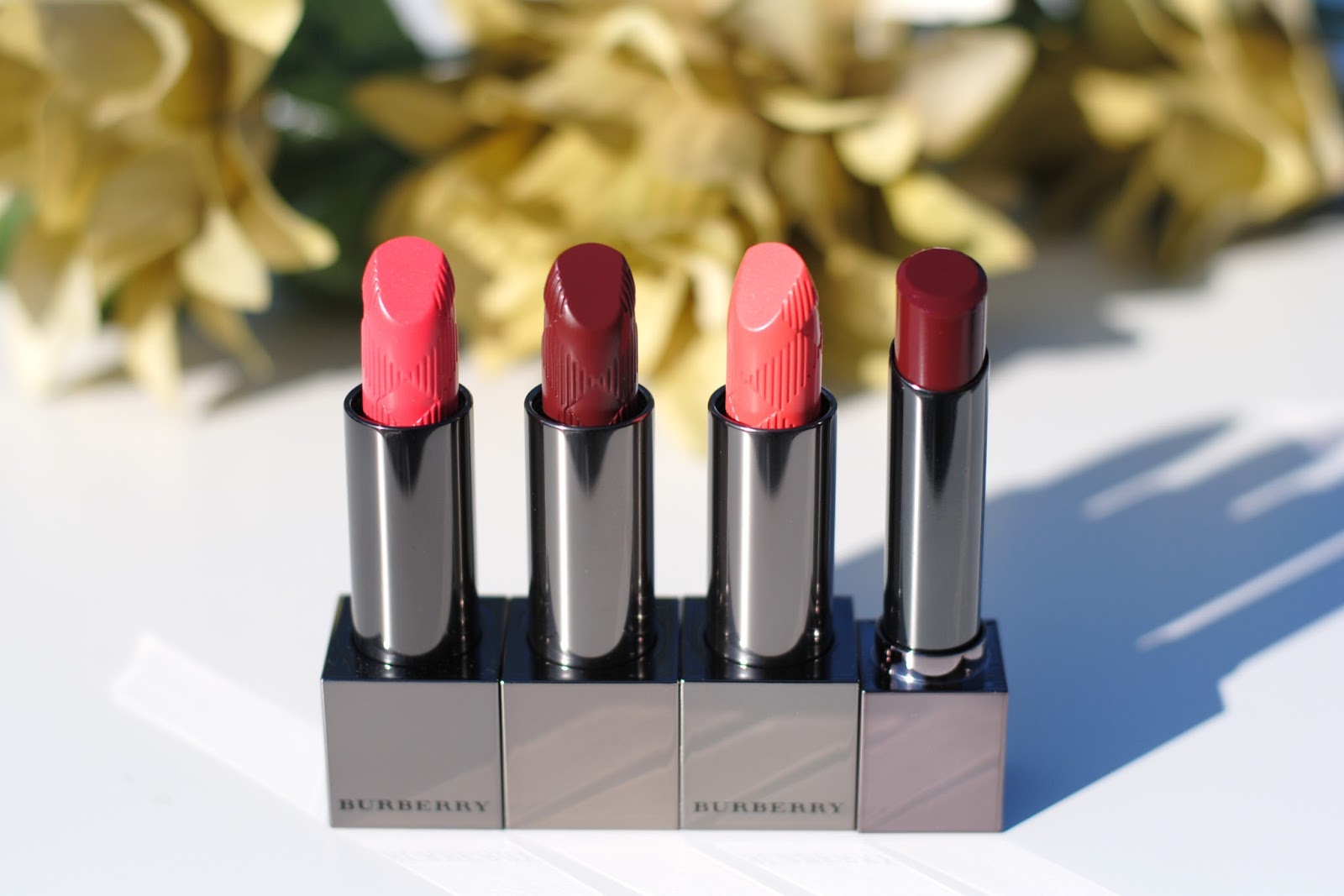 burberry kisses lipstick review Light Crimson Coral Pink Oxblood Midnight Plum 