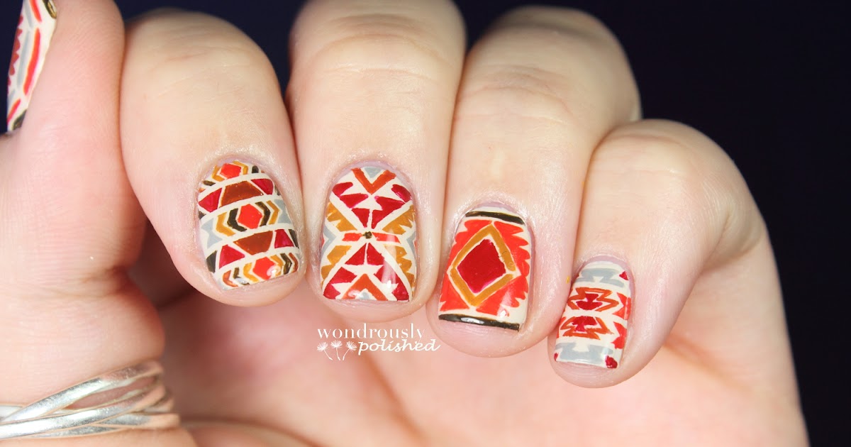 1. Tribal Print Nail Art Designs for Summer - wide 10