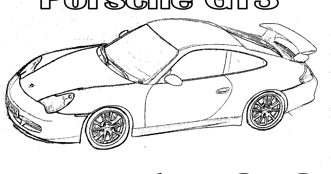 transmissionpress: GT3 Porsche Sports Car Picture Coloring Pages