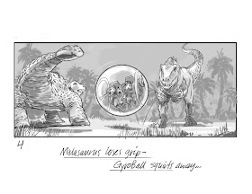 Image for Early Jurassic World Storyboards Reveal Unused Park Attractions & Action Sequences!