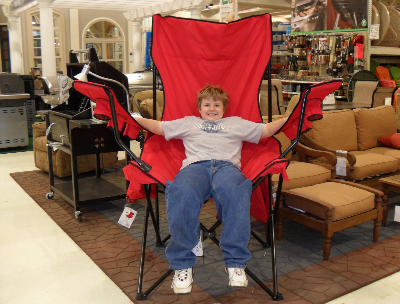 huge camping chair