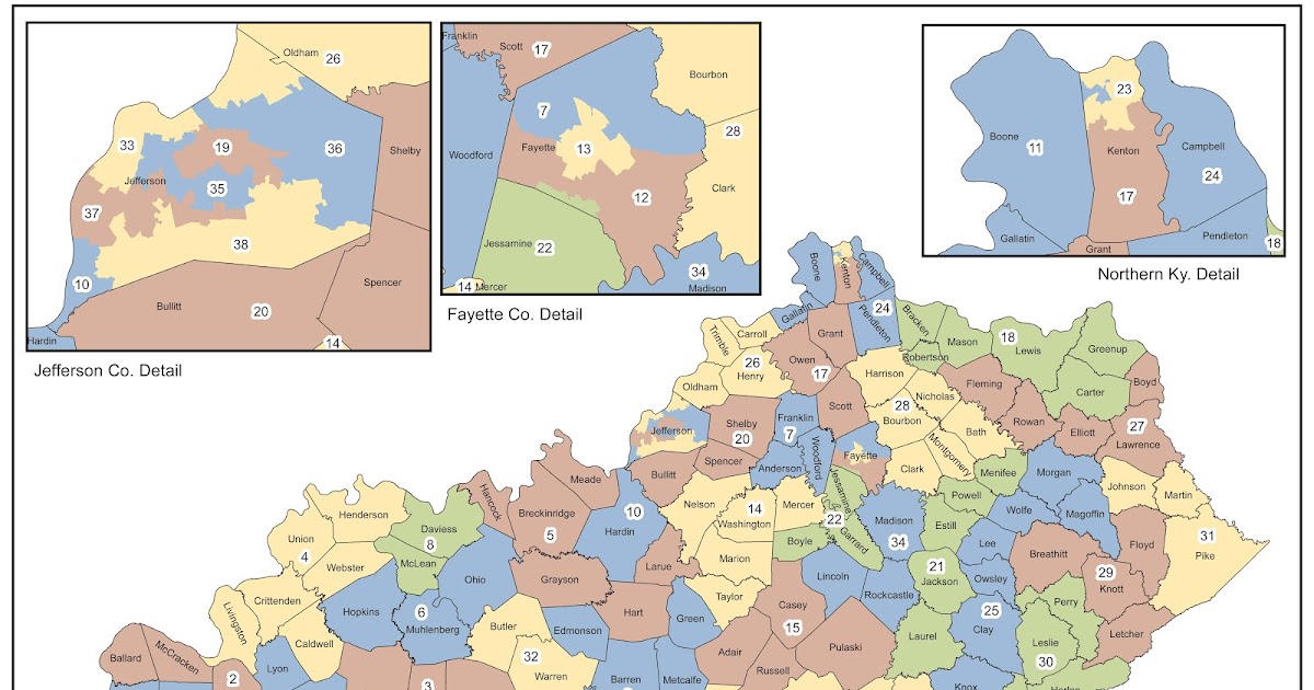 HancockCountyGOP Redistricting Kentucky 38 State Senate Districts