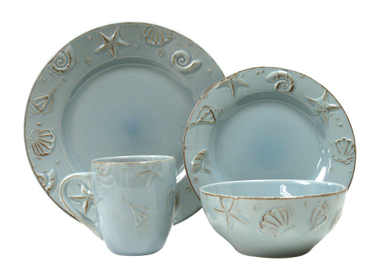 Life Styles Book Beach Themed Dish Sets