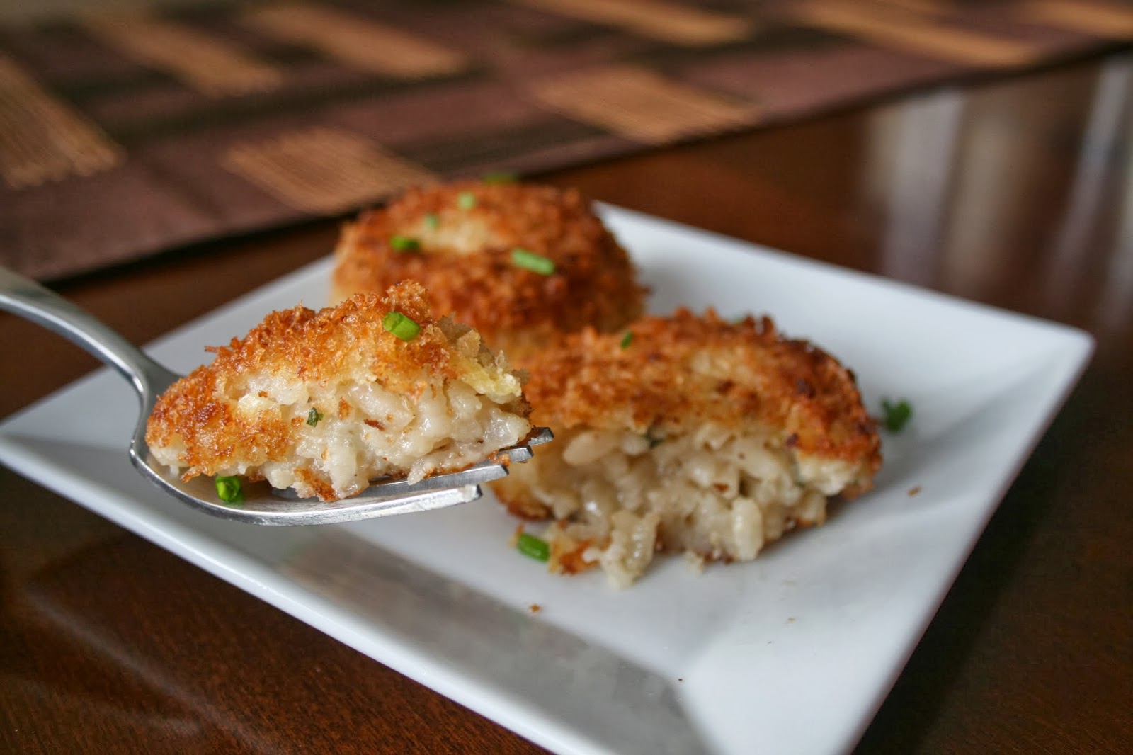 Oregon Transplant PanFried Risotto Cakes