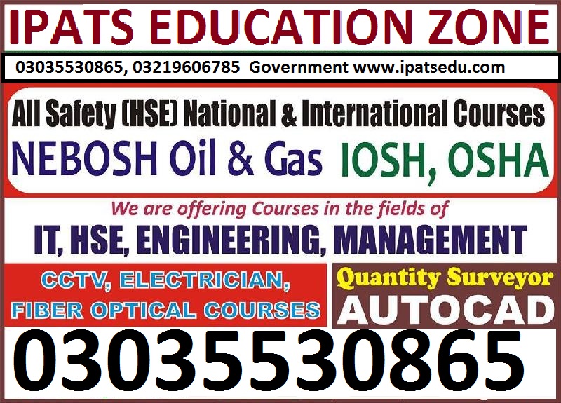 Safety Officer Course in Lahore, Safety Training03035530865, 03219606785