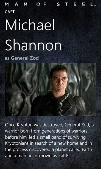 Man of Steel: fichas de personajes Man of Steel: fichas de personajes