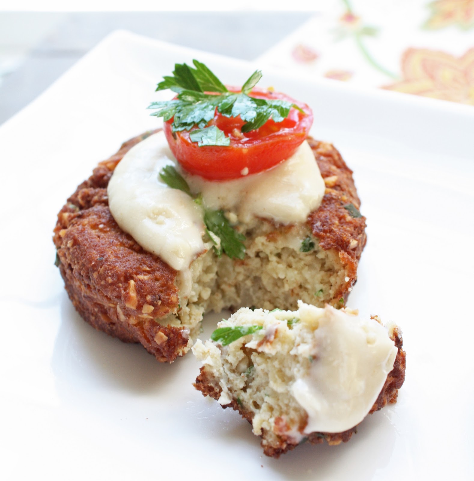 Low Carb Falafel with Tahini Sauce (Gluten Free) I Breathe I