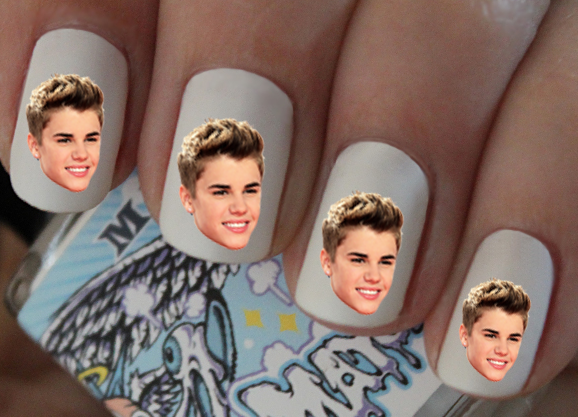 Justin Bieber Themed Nail Designs - wide 6
