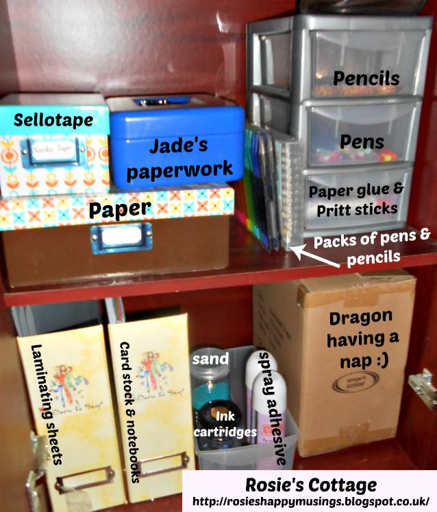 Rosie's Cottage Organizing A Stationery Cupboard & Why You Should Have