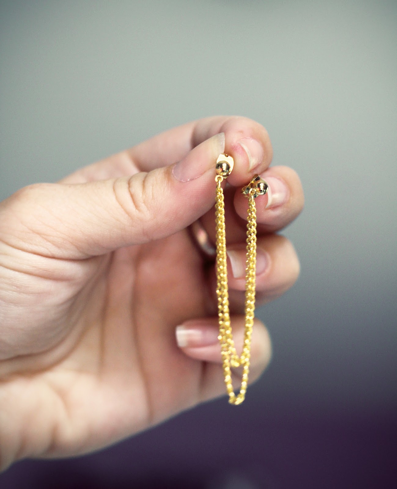 RideOrDIY DIY DoublePiercing Chain Earring