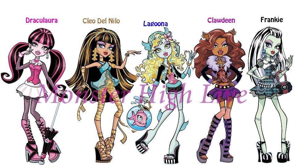 monster high nombres