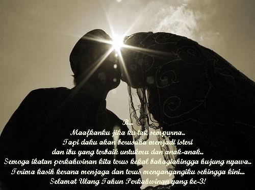 Selamat Ulangtahun Perkahwinan Yang Ke-3!!