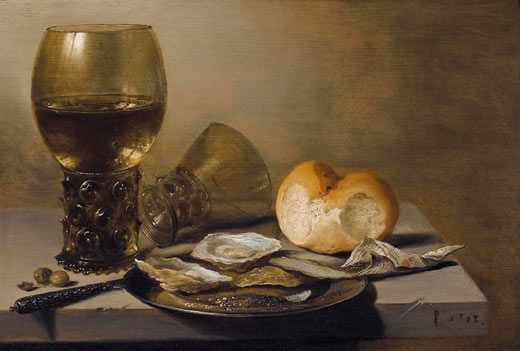 RÃ©sultat de recherche d'images pour "nature morte avec huitre pieter claesz"