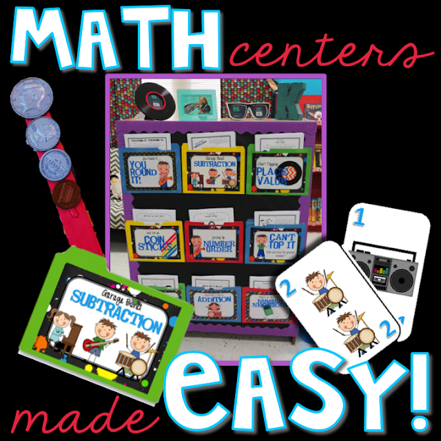 Elementary Shenanigans Math Centers Made Easy Organization {Post 2}