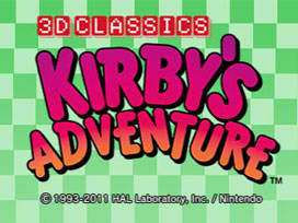 3D Classics Kirby's Adventure