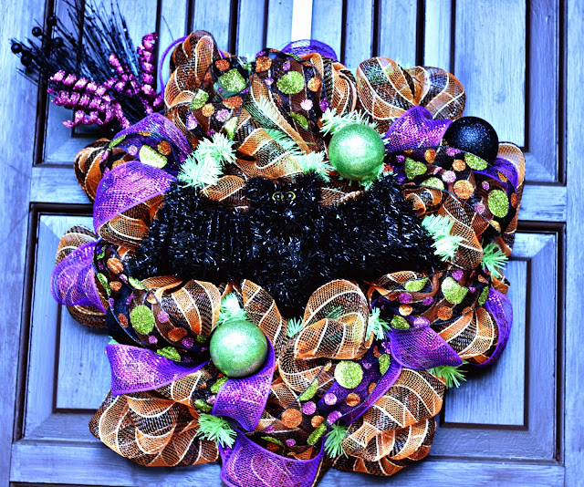 Halloween Deco Mesh Wreath