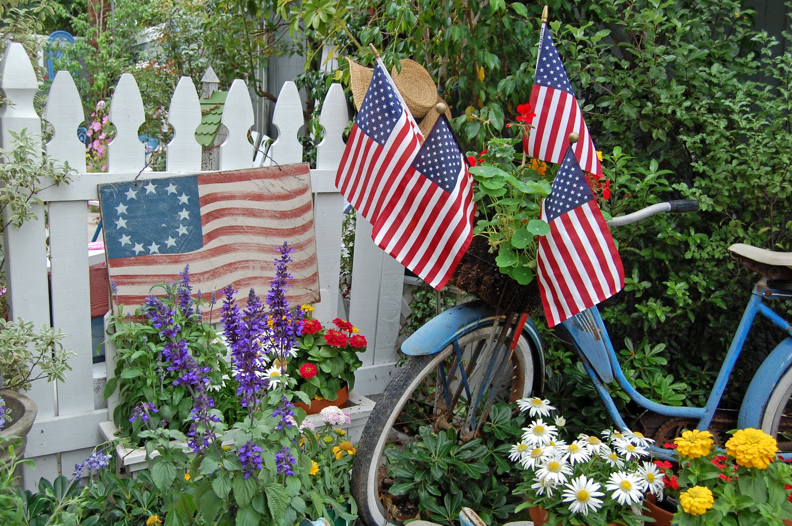My Painted Garden Flags and Fourth of July