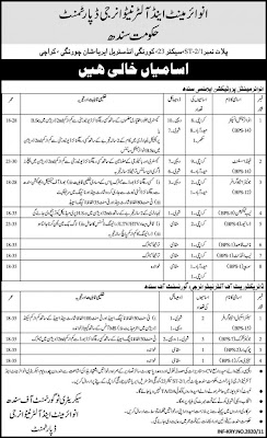 Jobs in Govt Of Sindh