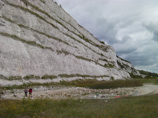 chalkpit quarry cliff face