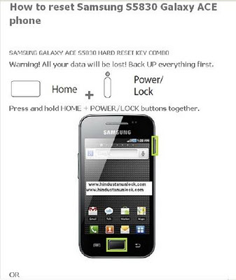 all latest hardware solution how to reset samsung galaxy ace s5830