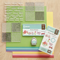 FLOWER MARKET - The 6th Cricut Cartridge from CTMH with Coordinated Stamp Sets Collection
