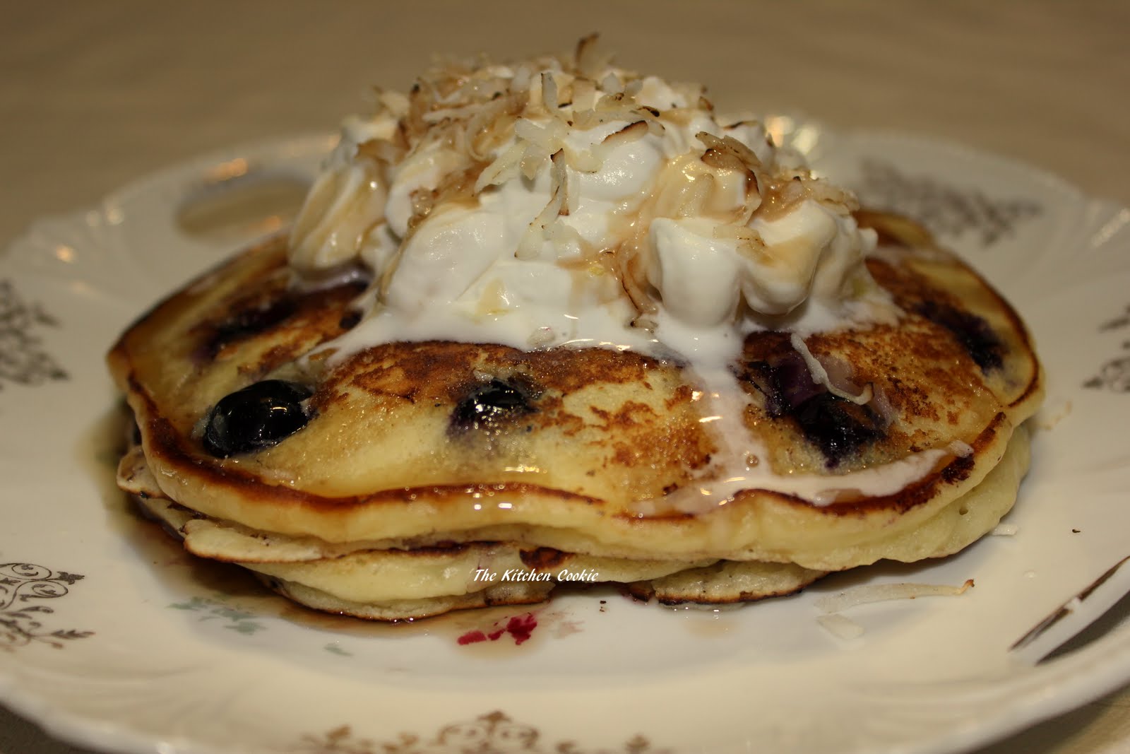 Buttermilk Blueberry Sour Cream Pancakes