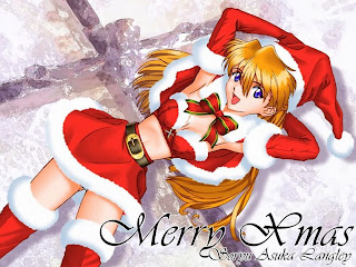 Free Download Christmas Girl Lying Wallpaper