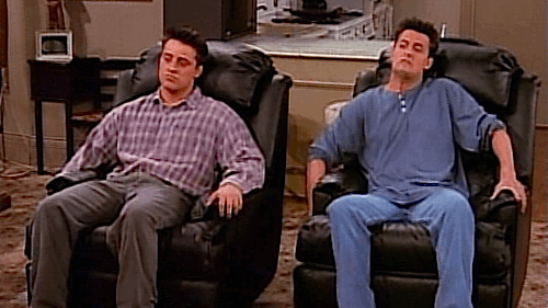 Image result for joey chandler chair gif