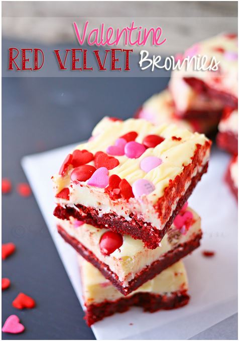 Red Velvet Brownies #valentinesday