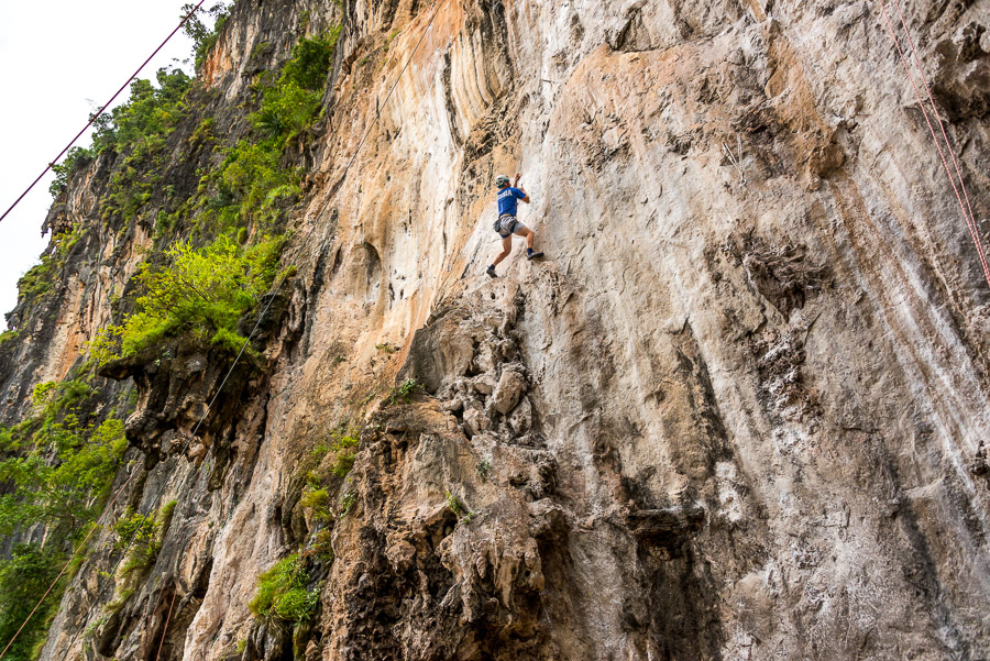 Railay. Rock climbing