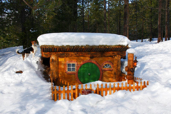 Bilbo Baggins House at the Hobbit Village in Montana