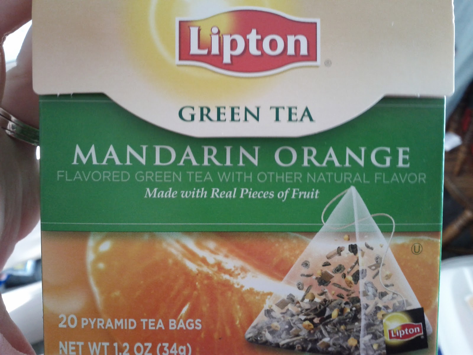 Gluten and dairy and corn...oh my! Lipton Mandarin Orange Green Tea