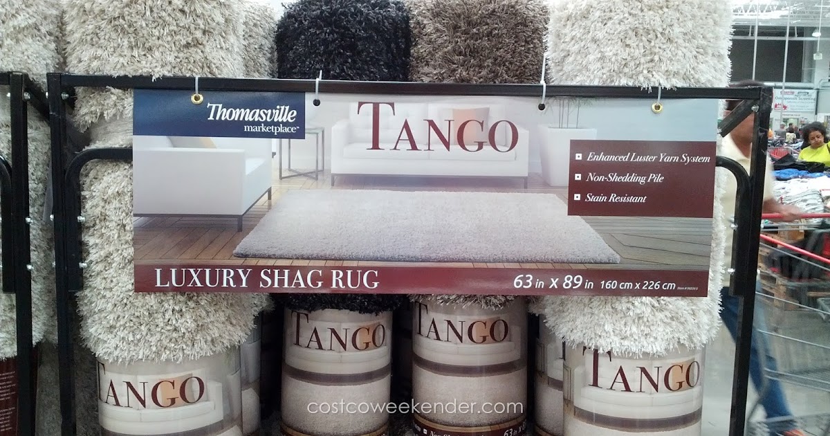 Thomasville Marketplace Tango Collection Luxury Shag Area Rug Costco Weekender