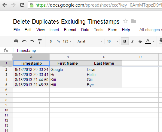 igoogledrive google spreadsheet how to delete duplicate rows when