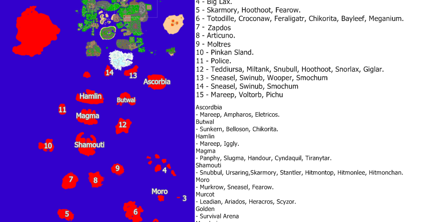 PokexTutoriais: Mapa Global Pokexgames