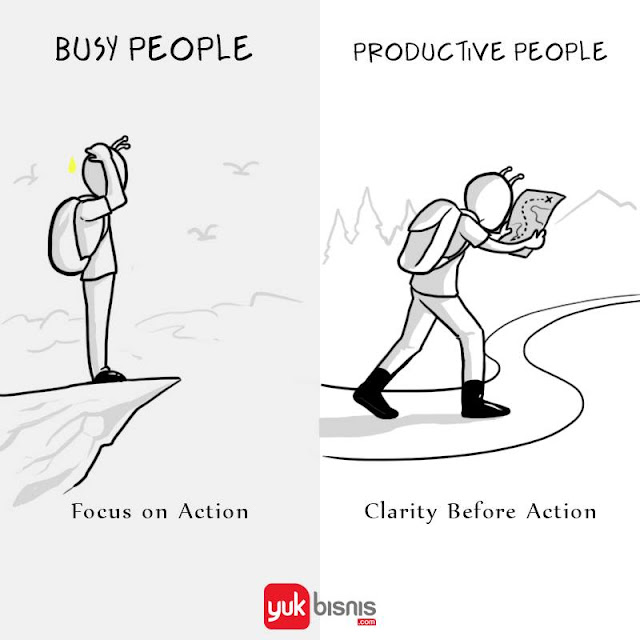 Beda orang produktif dan orang sibuk