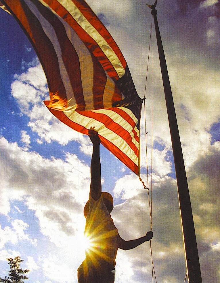 Raising the American Flag Raising the American Flag