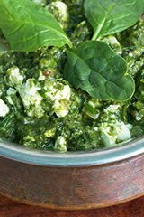 Taste of "Indian-ish" Saag (Cooked Spinach)