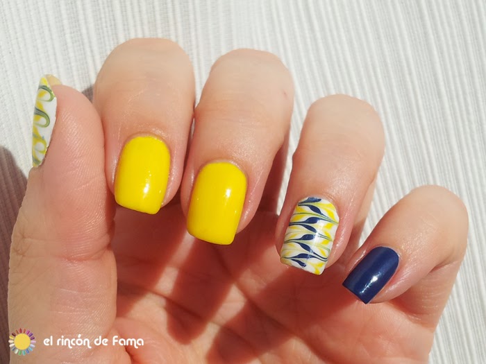 Marbling nails without water | el rincon de Fama